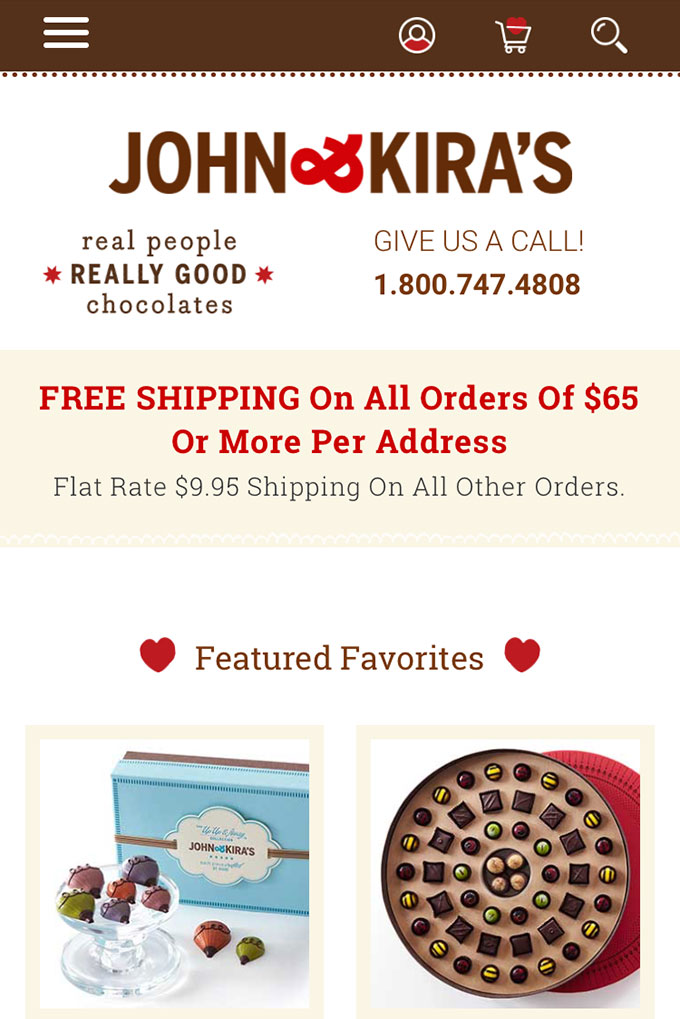 John & Kira’s updated mobile site